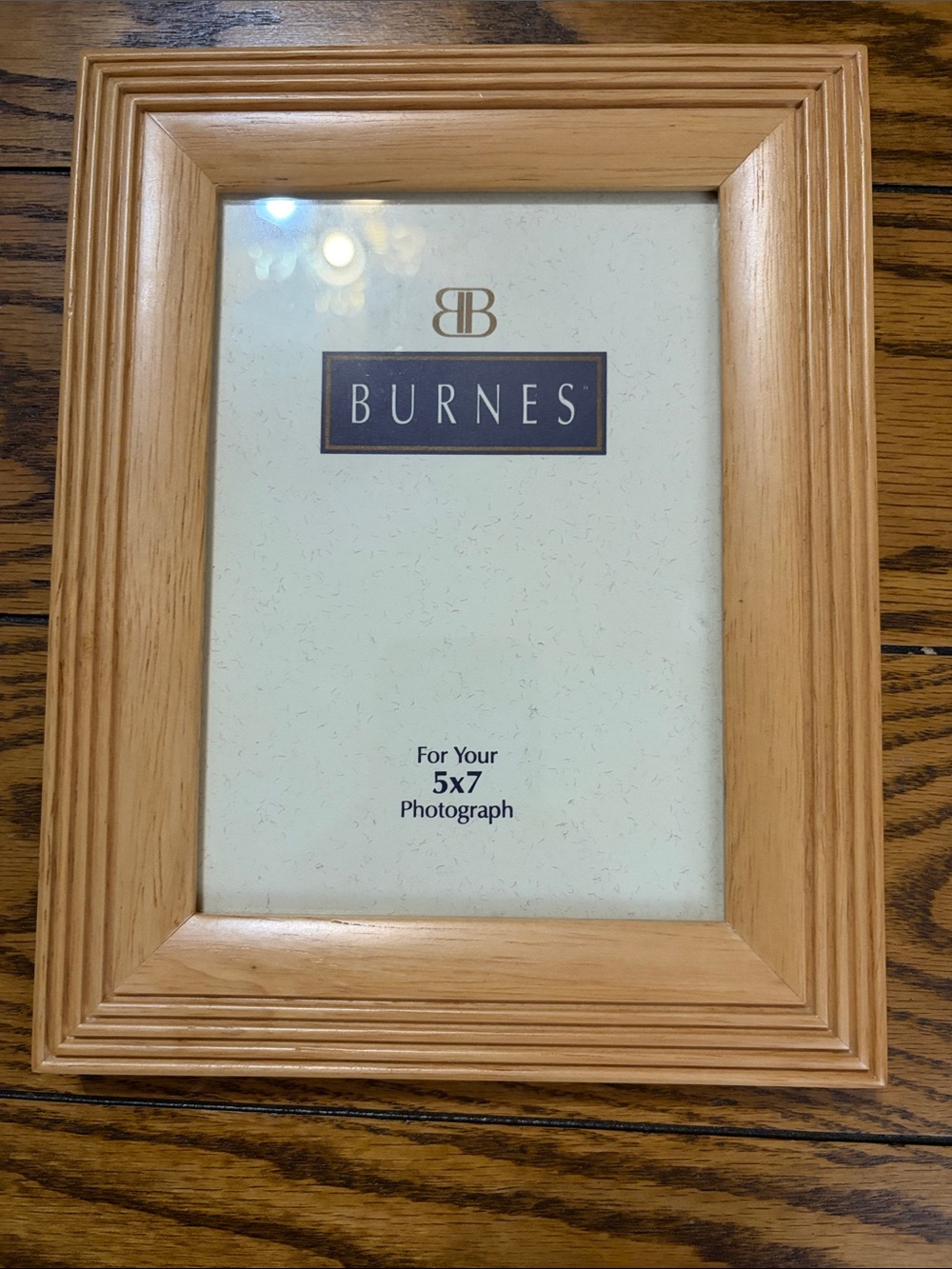 Burnes Natural Wood Picture Frame - Light Oak Finish